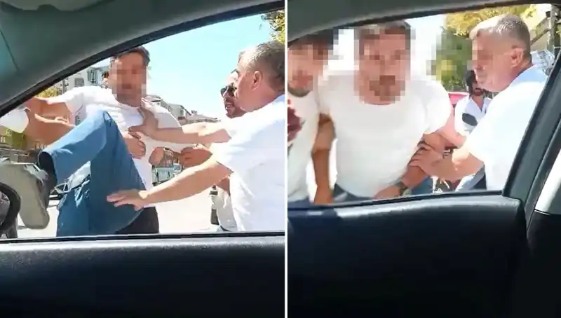 Dolmuş Şoförünün Trafikteki Dehşet Saçan Anları Görüntülendi